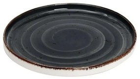 Πιάτο Πορσελάνινο Terra Step Ρηχό Σετ 4 τμχ Tlg132K6 Φ21cm Grey Espiel Porcelain