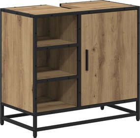 vidaXL Ντουλάπι Μπάνιου Artisan Oak 65 x 33 x 60 εκ Επεξεργασμένο Ξύλο