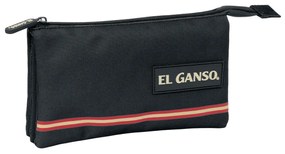 Τριπλή Κασετίνα El Ganso Μαύρο 22 x 12 x 3 cm