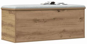 vidaXL Κουτί αποθήκευσης με αποθήκευση artisan δρυς 90 x 35 x 35 cm