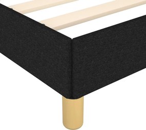 vidaXL Σκελετός Κρεβατιού Χωρίς Στρώμα Μαύρο 100x200 εκ. Υφασμάτινο