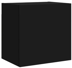 vidaXL Έπιπλο Τοίχου Τηλεόρασης Μαύρο 40,5x30x40 εκ. Επεξ. Ξύλο