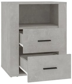 vidaXL Κομοδίνο Γκρι Σκυρ. 50 x 36 x 60 εκ. από Επεξεργασμένο Ξύλο