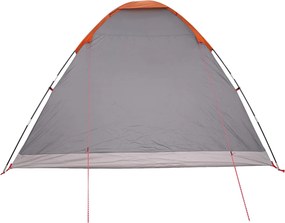vidaXL Σκηνή Camping 6 ατόμων Γκρι και Πορτοκαλί