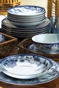 Dinner Set (24 Pieces) ZG24Y2420939016 Blue
White