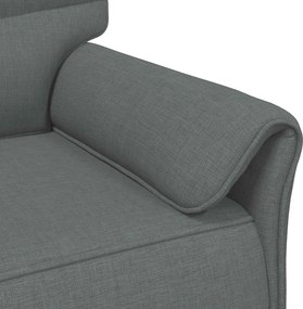 vidaXL Σετ Καναπέ 2 τμχ. Σκούρο Γκρι Ύφασμα