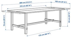 NORDVIKEN επεκτεινόμενο τραπέζι 703.599.91