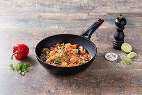 Τηγάνι Wok Pyrex Μαύρο Αλουμίνιο