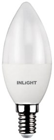 InLight E14 LED C37 5,5watt 4000K Φυσικό Λευκό (7.14.05.13.2)
