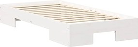 vidaXL Σκελετός Κρεβατιού Λευκό 75 x 190 cm