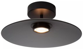 Φωτιστικό Οροφής Lucide 25117-10-65 MENGA Φυμέ (Smoke)|Μαύρο Ματ (Black Mat) 2700 K