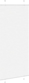 vidaXL Πλισέ περσίδα Λευκό 85x200 cm Πλάτος υφάσματος 84,4 cm