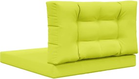 vidaXL Μαξιλάρι Καναπέ Εξωτερικού Χώρου 2 pcs Πράσινο Πολυεστέρας
