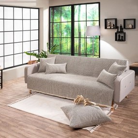 Ριχτάρι Minessota 01 Ecru Teoran Πολυθρόνα 180x150cm Ακρυλικό,Βαμβάκι, Polyester