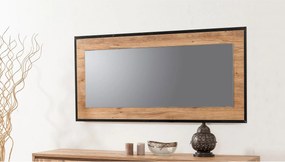Καθρέπτης Atlantic Πεύκο / Μαύρο MODE 110x60