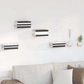 vidaXL Αόρατο Επικαθήμενο Ράφι Επιτοίχιο 24 pcs Χαμομηλί κίτρινο
