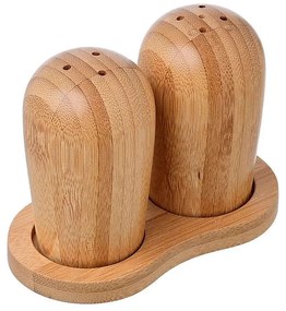 Αλατοπίπερο (Σετ 2Τμχ) 01-14605 11,1x6x8,5cm Natural Estia Bamboo