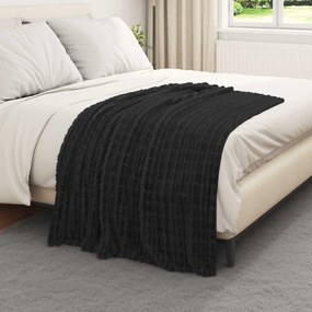 vidaXL Ριχτάρια 6 pcs Μαύρο 150 x 130 εκ Μαλλί