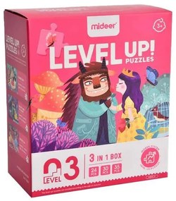 Mideer παζλ 3 σε 1 - Level Up 3 &quot;Princess Fate&quot; 24,30 - 35τμχ  τμχ.