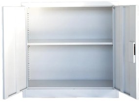 Ντουλάπα Armon I Μεταλλική Ανοιχτό Γκρί 90x40x90 εκ. 90x40x90 εκ.