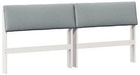 vidaXL Ταπετσαρισμένο κεφαλάρι Ανοιχτό γκρι 180 cm
