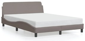 vidaXL Σκελετός Κρεβατιού Χωρίς Στρώμα Taupe 140x190 εκ. Υφασμάτινο