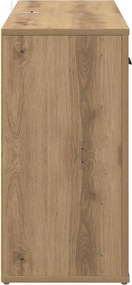 vidaXL Πλαϊνό γραφείο με συρτάρι Artisan Oak 100 x 30 x 59,5 εκ