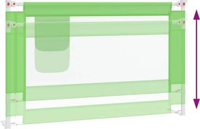 vidaXL Μπάρα Κρεβατιού Προστατευτική Πράσινη 120 x 25 εκ. Υφασμάτινη