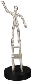 Φιγούρα Διακοσμητική Ragel 1 022435 12xH34cm Silver-Black Aluminium
