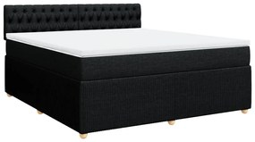 ΚΡΕΒΑΤΙ BOXSPRING ΜΕ ΣΤΡΩΜΑ ΜΑΥΡΟ 180X200 ΕΚ. ΥΦΑΣΜΑΤΙΝΟ 3289844