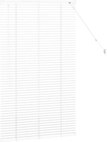 vidaXL Βενετσιάνικες Ρόδες Λευκό 130 x 80 εκ Αλουμίνιο