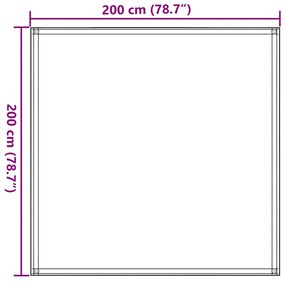 vidaXL Χαλί Σκηνής Ανθρακί 200 x 200 εκ.