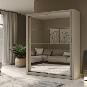 Ντουλάπα Reflex Cashmere με καθρέφτη 180x60x215cm