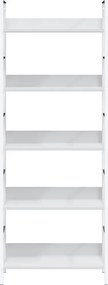vidaXL Ραφιέρα 5 Επιπέδων Λευκή 60x27,6x158,5 εκ. Επεξεργασμένο Ξύλο