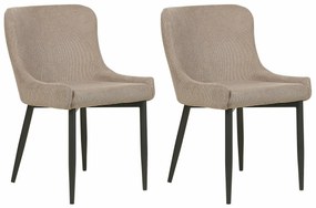 Καρέκλα Berwyn 1620, Taupe, Μαύρο, 82x52x62cm, 7 kg, Ταπισερί, Μεταλλικά | Epipla1.gr