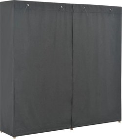 vidaXL Ντουλάπα Γκρι 200 x 40 x 170 εκ. Υφασμάτινη