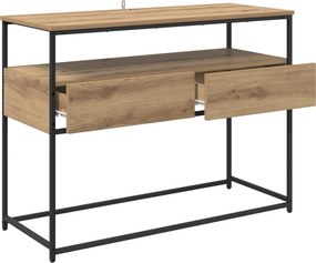 vidaXL Τραπέζι κονσόλας Artisan Oak 100 x 40 x 75 cm