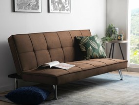 Καναπές κρεβάτι Berwyn 477, Καφέ, 75x168x88cm, 24 kg, Πόδια: Μέταλλο, Ξύλο: Ευκάλυπτος | Epipla1.gr