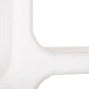 Βιβλιοθήκη Handyr Μασίφ Ξύλο Mango Σε Λευκό Χρώμα 100x35x165 Υ Εκ.