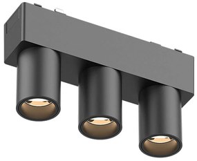 Σποτ Μαγνητικής Ράγας Ultra-Thin T03601-BL 12,2x2,6x5,5cm Led 480lm 6W 3000K Black Inlight