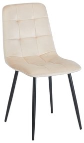 OSCAR BEIGE VELVET ΥΦΑΣΜΑ ΚΑΡΕΚΛΑ ΜΕΤΑΛΛΙΚΗ