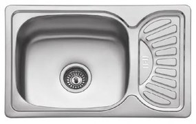Karag BL 897 Νεροχύτης Κουζίνας Inox Σατινέ Ανοξείδωτο Ατσάλι 660 x 430 mm