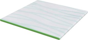 vidaXL Στρώμα επικάλυψης Λευκό και Πράσινο 200 x 200 cm