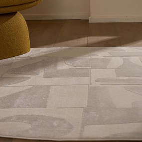 Χαλί (133x190) Royal Carpet Organic Shape 620A Cream