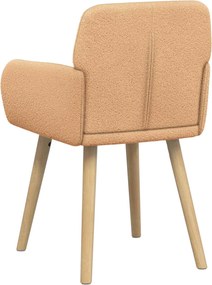 vidaXL Καρέκλες φαγητού 4 pcs Μπουκλέ Μπεζ 59 x 57 x 85 εκ.