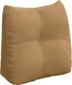 vidaXL Μαξιλάρι Πλάτης Καφέ 45 x 24 x 50 εκ Βελούδο