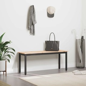 vidaXL παγκάκι Φυσικό 110 x 35 x 45 cm Στερεά ξυλεία πεύκου