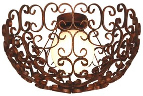 Φωτιστικό Οροφής - Πλαφονιέρα HL-3587-1M 77-4047 Bale Old Bronze  Homelighting Μέταλλο