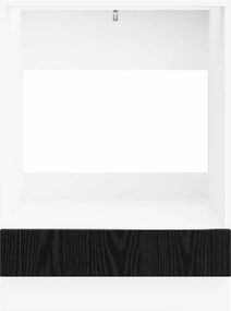 vidaXL Ντουλάπι φούρνου LUCCA Μαύρη Δρυς 60 x 46 x 81,5 εκ