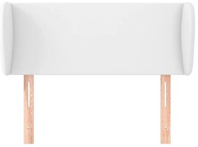 vidaXL Κεφαλάρι με Πτερύγια Λευκό 93x23x78/88 εκ. Συνθετικό Δέρμα